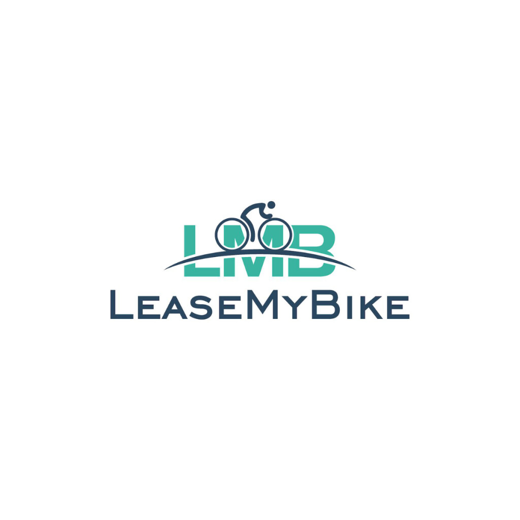 LeaseMyBike-Firmenlogo mit dem LMB-Schriftzug und einem Icon, das einen Radfahrer auf einem Fahrrad zeigt.